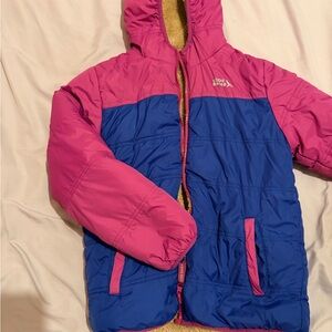 Reversible Pink and Blue Hooded Jacket by Eddie Bauer